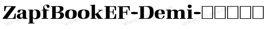 ZapfBookEF-Demi字体转换