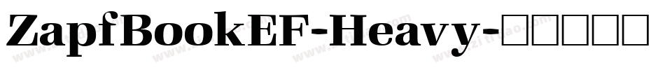ZapfBookEF-Heavy字体转换