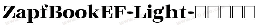 ZapfBookEF-Light字体转换