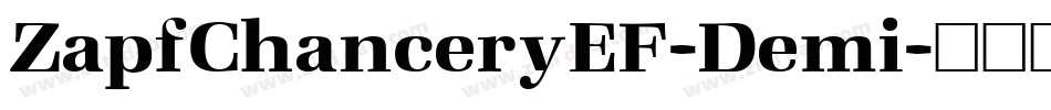 ZapfChanceryEF-Demi字体转换