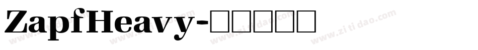 ZapfHeavy字体转换