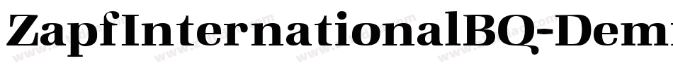 ZapfInternationalBQ-Demi字体转换