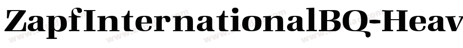 ZapfInternationalBQ-Heavy字体转换