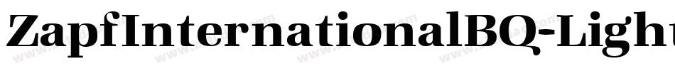 ZapfInternationalBQ-Light字体转换