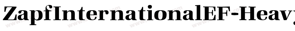ZapfInternationalEF-Heavy字体转换