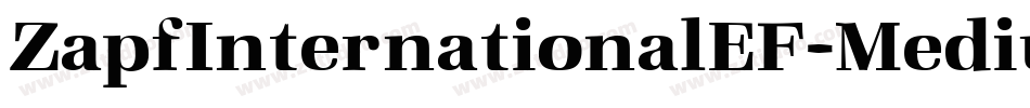 ZapfInternationalEF-Medium字体转换