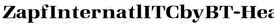 ZapfInternatlITCbyBT-HeavyItal字体转换