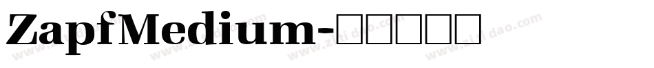 ZapfMedium字体转换