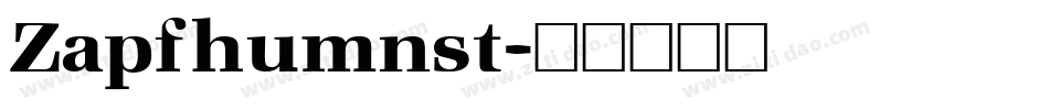 Zapfhumnst字体转换