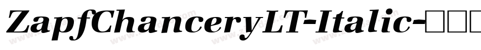 ZapfChanceryLT-Italic字体转换
