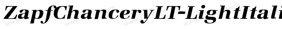 ZapfChanceryLT-LightItalic字体转换
