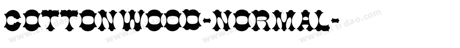 Cottonwood-Normal字体转换