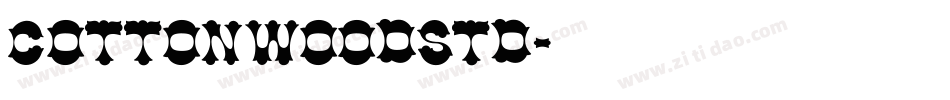 CottonwoodStd字体转换