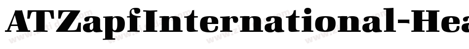 ATZapfInternational-HeavyIt字体转换