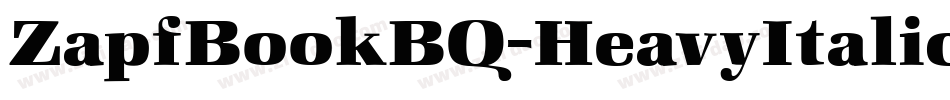 ZapfBookBQ-HeavyItalic字体转换