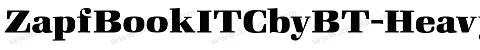 ZapfBookITCbyBT-HeavyItalic字体转换