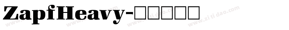 ZapfHeavy字体转换