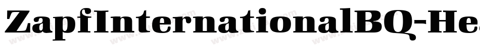 ZapfInternationalBQ-Heavy字体转换
