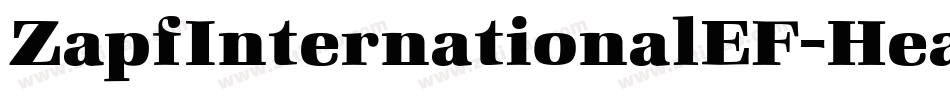 ZapfInternationalEF-HeavyIta字体转换
