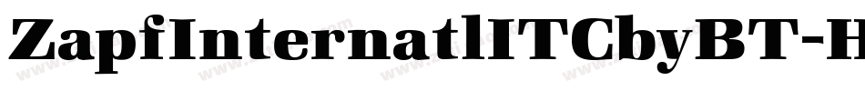 ZapfInternatlITCbyBT-HeavyItal字体转换