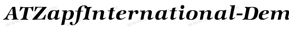 ATZapfInternational-DemiIt字体转换