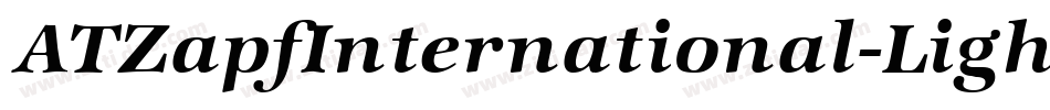 ATZapfInternational-LightIt字体转换