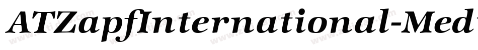 ATZapfInternational-MediumIt字体转换
