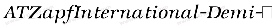 ATZapfInternational-Demi字体转换