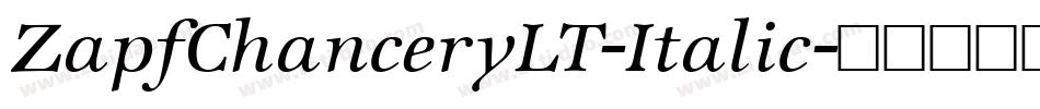 ZapfChanceryLT-Italic字体转换