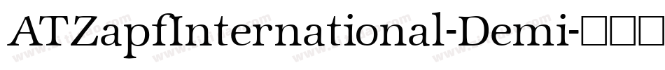 ATZapfInternational-Demi字体转换