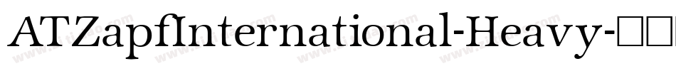 ATZapfInternational-Heavy字体转换