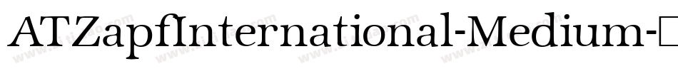 ATZapfInternational-Medium字体转换