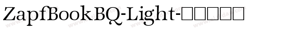ZapfBookBQ-Light字体转换