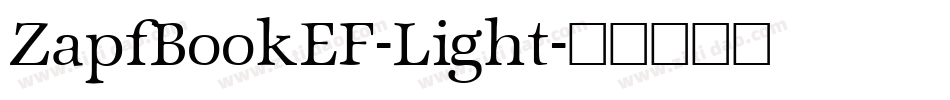 ZapfBookEF-Light字体转换