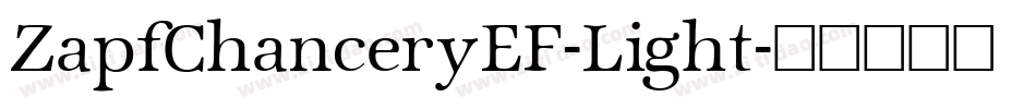 ZapfChanceryEF-Light字体转换