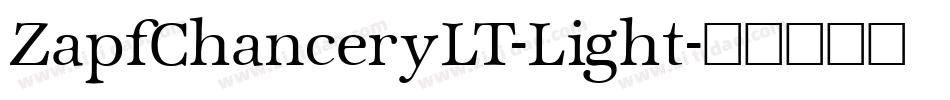 ZapfChanceryLT-Light字体转换
