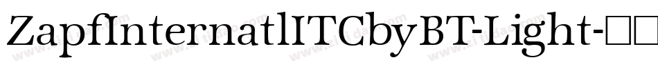 ZapfInternatlITCbyBT-Light字体转换