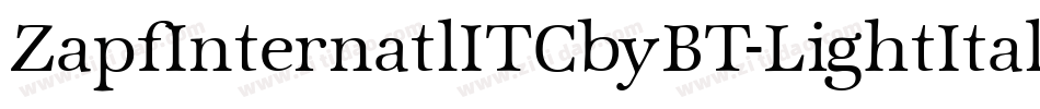 ZapfInternatlITCbyBT-LightItal字体转换