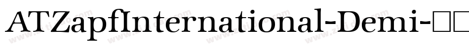 ATZapfInternational-Demi字体转换