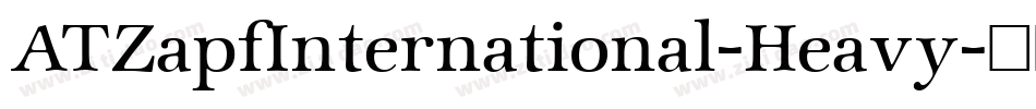ATZapfInternational-Heavy字体转换