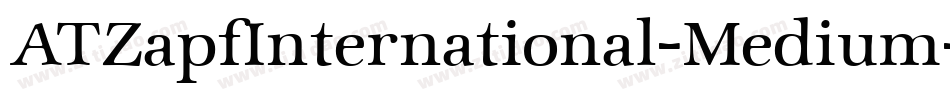 ATZapfInternational-Medium字体转换
