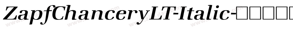 ZapfChanceryLT-Italic字体转换