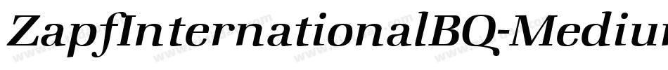 ZapfInternationalBQ-MediumItalic字体转换