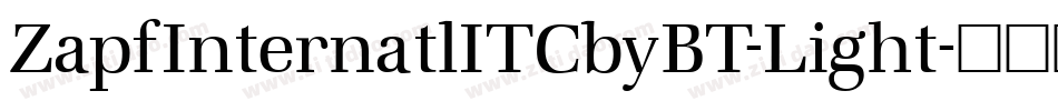 ZapfInternatlITCbyBT-Light字体转换