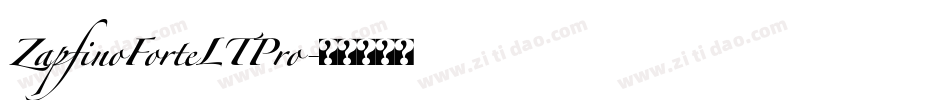 ZapfinoForteLTPro字体转换