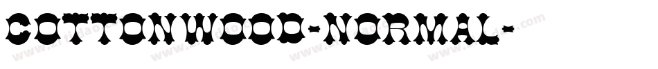 Cottonwood-Normal字体转换