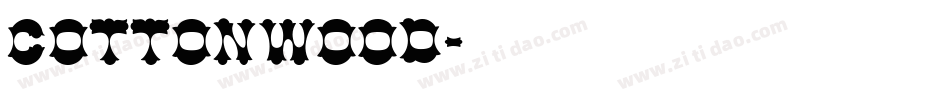 Cottonwood字体转换