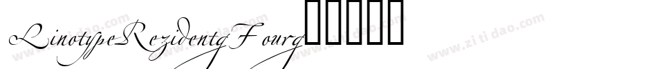 LinotypeRezident-Four字体转换