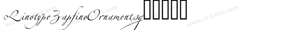 LinotypeZapfinoOrnaments字体转换