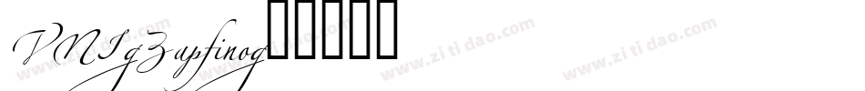 VNI-Zapfino字体转换